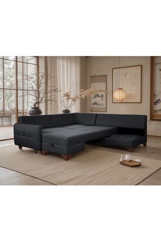 Eymense Cloft Köşe Koltuk Antrasit