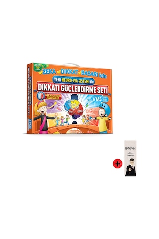 Adeda 6 Yaş Dikkati Güçlendirme Seti + Kişiye Özel İsimli Harry Potter Kitap Ayracı