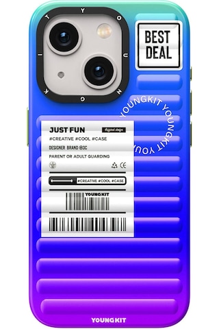 Apple Uyumlu iPhone 15 Kılıf Youngkit The Secret Color Serisi Kapak Yeşil