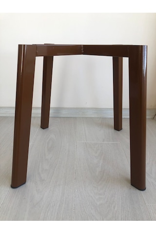 Metal, 40 Cm Kahve Rengi Statik Boyalı D Sandalye Ayağı 2 Adet