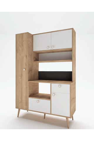 Floradesign Colombia Kahve Köşesi / Çok Amaçlı Dolap / Airfryer Dolabı / Mutfak Organizeri