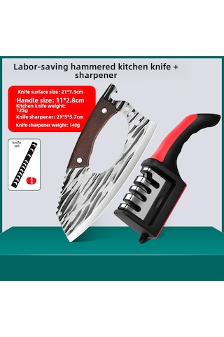 Geeroyoo Hafif Kadınlar İçin Ev Kullanıma Uygun Çok Amaçlı Kolay Kesim Bıçak + Tasaklama Aleti - 4cr Çelik Bıçak 60 +, 13cm Bıçak, 24cm Toplam Uzunluk Diğer