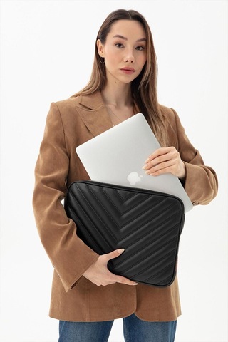 Macbook Neo Air - Pro - 13" / 13.3" / 13.6" /14" İnç - Laptop Çantası Siyah Siyah