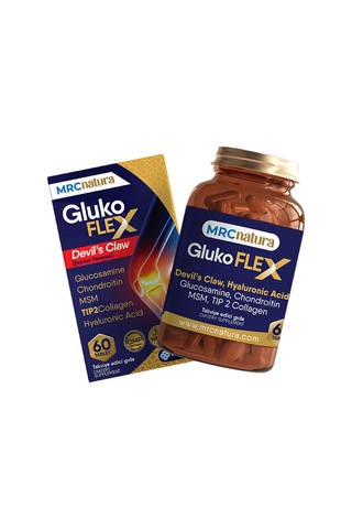 Mrc Natura Glukoflex Tablet, Glukozamin, Kondroitin, Msm, Tip 2 Kollajen Ve Hiyaluronik Asit İçeren Takviye Edici Gıda 60 Tablet