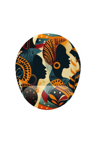 Afrikalı Kadınlar Bilek Destekli Mouse Pad