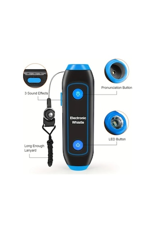 Willowhaven Kırmızı 150 Desibel Yüksek Sesli Elektronik Düdük Abs Led Hakem Öğretmen Kamp