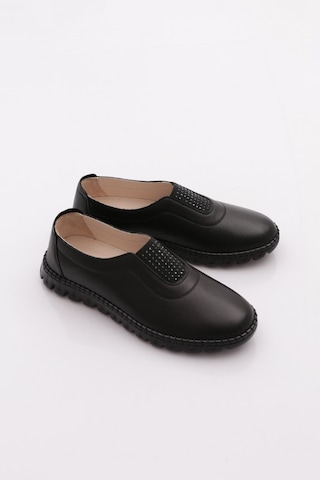 Dgn P76 Kadin Silver Taşli Comfort Ayakkabi Siyah