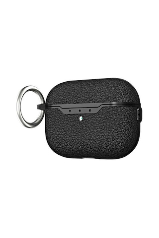 Smcase Apple Uyumlu AirPods Pro 2 Kılıf Deri Görünümlü Silikon A03