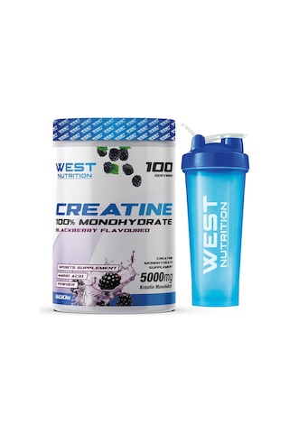 West Nutrition Kreatin Monohidrat 100 Servis Aromalı + Hediye