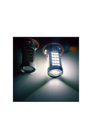 Femex Sis Led Ampul H8/11 2835 Chip 9w Led Ampul Beyaz 66smd Mercekli Ultra Parlak 6000k