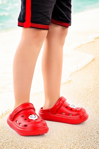 Kiko Kids Eva Plaj Havuz Okul Kreş Erkek Çocuk Terlik Twg 755-1 Kırmızı