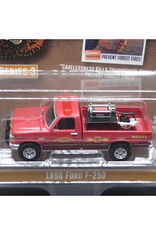 Greenlıght 1990 Ford F-250 Pıckup Truck Smokey Bear Serıes 31/64 Model Araba