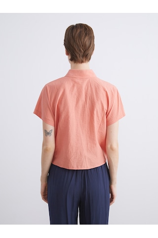 Lcwaıkıkı Classic Turuncu Loose Fit Kadın Gömlek