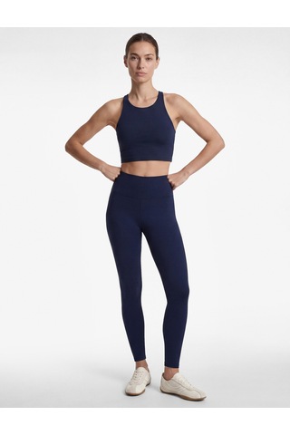 Koton Yüksek Bel Slim Fit Dikişli Spor Tayt Lacivert 6sak40300nk