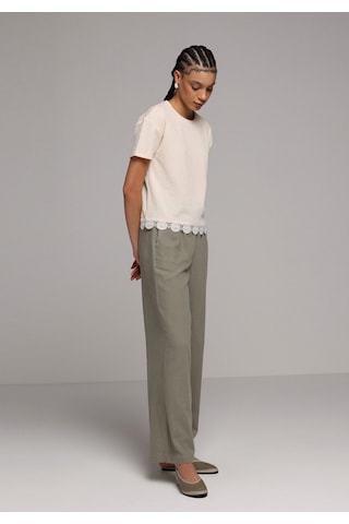 Colin's Colins Regular Fit Yüksel Bel Geniş Paça Kadın Yeşil Pantolon Cl1079432 Q1.v2 Sag Çok Renkli