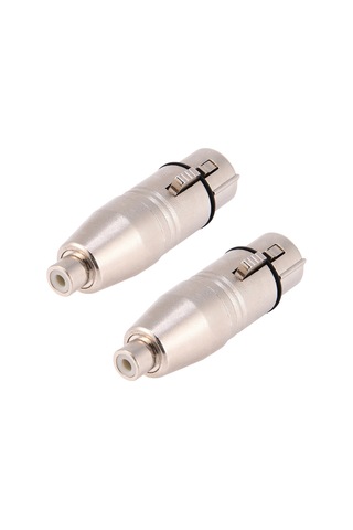 Lemestar 2 Adet Xlr 3-pin Dişi Rca Dişi Ses Adaptörü - Çinko Alaşımlı, Gürbüz, Ses Kalitesi Sağlar, Mikrofon/mixer Uyumlu
