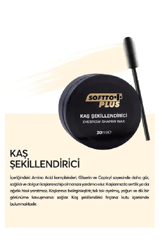 Softto Plus Kaş Şekillendirici Wax Şeffaf