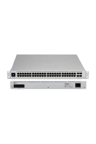 Ubiquiti USW-PRO-48-POE 48 Port Gigabit 48 Port Poe 600W +4 Port 10 GigaBit SFP Metal Kasa Yönetilebilir Switch
