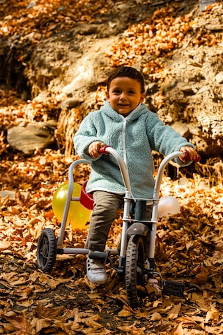 Luckka Heritage Puffy Astarlı Peluş Bebek Çocuk Ceket - Kopüşonlu Peluş Mont - Ztpufceket Yeşil