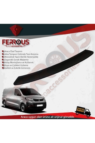 Peugeot Expert Jumpy Arka Tampon Üstü Koruyucu N11.1732