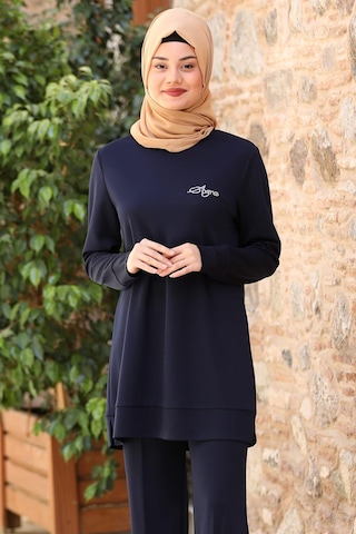 Cemre Tesettür Takım Lacivert Lacivert