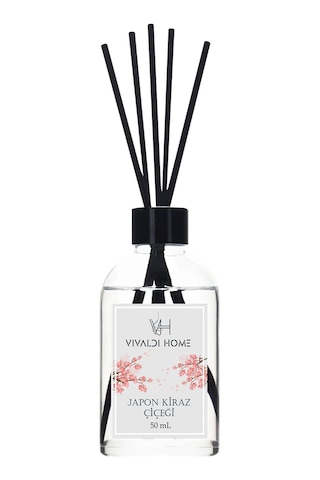 Vivaldi Home Japon Kiraz Çiçeği + Afrodizyak + Amber Çubuklu Oda Kokusu Esansiyel Uçucu Yağ 3 x 50 ML