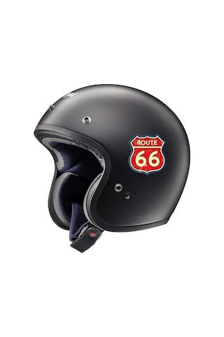Route 66 Araba, Motorsiklet, Kask, Laptop, Cam Sticker 12x10 Cm