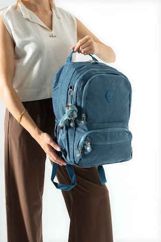 Ultra Hafif Çok Cepli Orta Boy Sırt Çantası Mavi Model: 571-3m