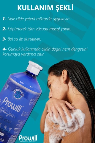 Prowill Okaliptus Probiyotikli Duş Jeli 1 L
