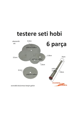 Mini Kalıpçı Testere Seti 6 Parça Hobi Daire Testere Set Mini Kalıpçı Testere Seti 6 Parça Hobi Daire Testere Set