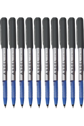 Adel Z-ball Roller Kalem 0.7 Mm Mavi 10 Adet