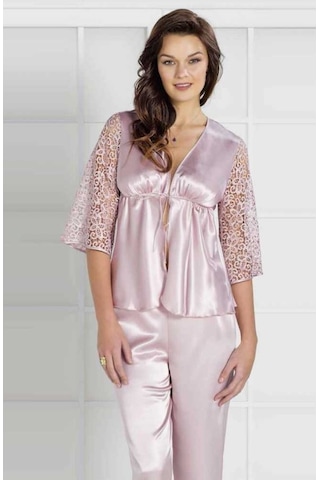 Pierre Cardin 6270 Ipek Saten 6 Lı Sabahlık Pijama Set Takım
