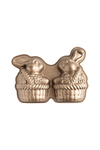 Nordicware Sepetteki Tavşan Kek Kalıbı 96648 Altın