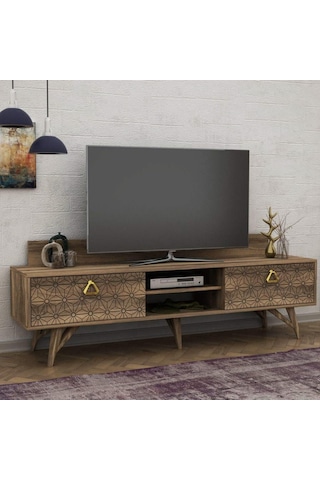 Dekorister Exclusive Yakamoz Tv Sehpası Ceviz