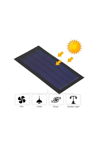 Besthome1 1w 6v Esnek Güneş Paneli - Su Geçirmez, Taşınabilir, Doğa Ve Bahçe Aydınlatması İçin