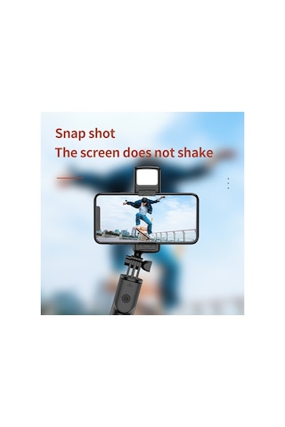 Işıklı Selfie Çubuğu Kablosuz Bluetooth Kumandalı Tripot Selfie Monopod Selfie Stick Selfi Tripod