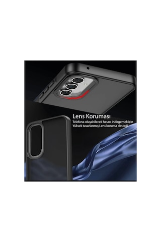 Newface - 980 - Samsung Galaxy Uyumlu A05s Kılıf Elegant Kapak - Csmo-tex - - Pudra