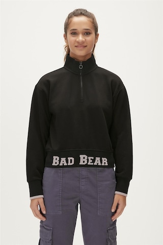Bad Bear Zoe Half-zip Siyah Yarım Fermuarlı Kadın Sweatshirt-siyah Siyah