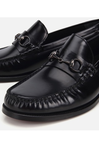 Hotiç Erkek Deri Siyah Toka Detaylı Klasik Loafer