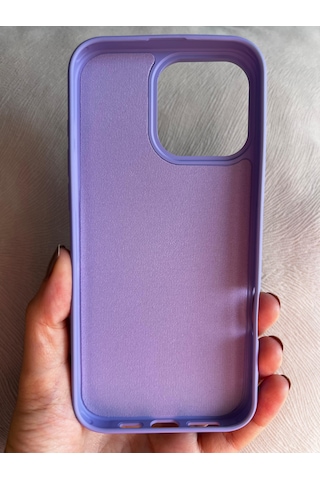Apple Uyumlu iPhone 16 Pro Logolu İçi Kadife Silikon Lansman Kılıf