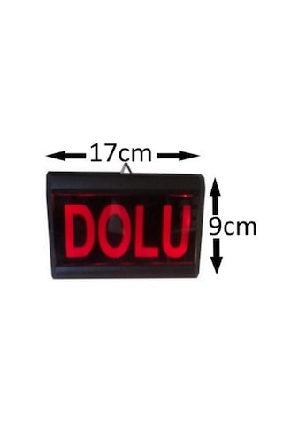Dolu Tabelası Kasa Ölçüsü: 9x17 Cm