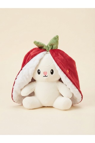 Peluş Meyveli Tavşan -55 Cm Kırmızı