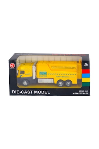 1:60 Çekbırak Çöp Aracı Sarı Çok Renkli