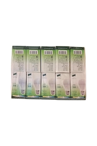 10'lu Uzlight 10w A60 E27 4000k Gün Işığı Led Ampul