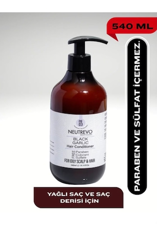 Neutrevo Professional No:3 Black Garlic Serisi Dengeleyici Ve Arındırıcı Saç Bakım Kremi 540 Ml