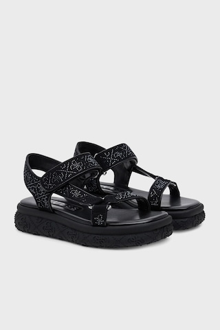 Guess Bayan Sandalet Fljlod Fap03 Black Siyah Siyah
