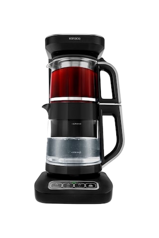Karaca Çaysever Robotea Pro Connect 4 In 1 Konuşan Otomatik Cam Çay ve Filtre Kahve Demleme Makinesi