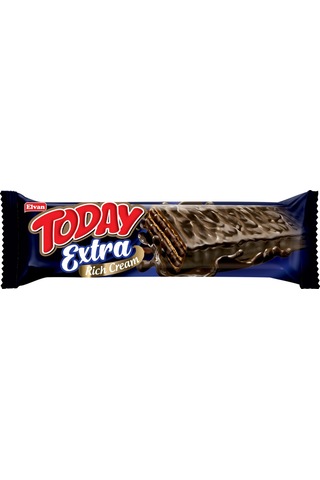 Today Extra Bitter Çikolata Kaplamalı Bol Kremalı Gofret 37 GR 24 Adet (1 kutu)
