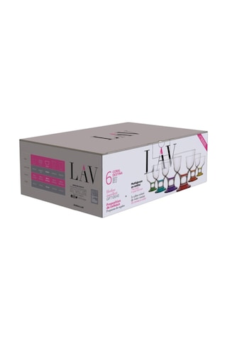 Lav Destina Cam Dondurma & Tatlı Kasesi 6'lı Küçük Boy 285 ml Karışık Renkli (Reçellik )
