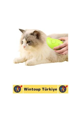 Evcil Hayvan Kedi Banyo Tüy Tarama Masaj Etkili Yumuşak Zararsız Çok Fonksiyonlu Buharlı Tarak